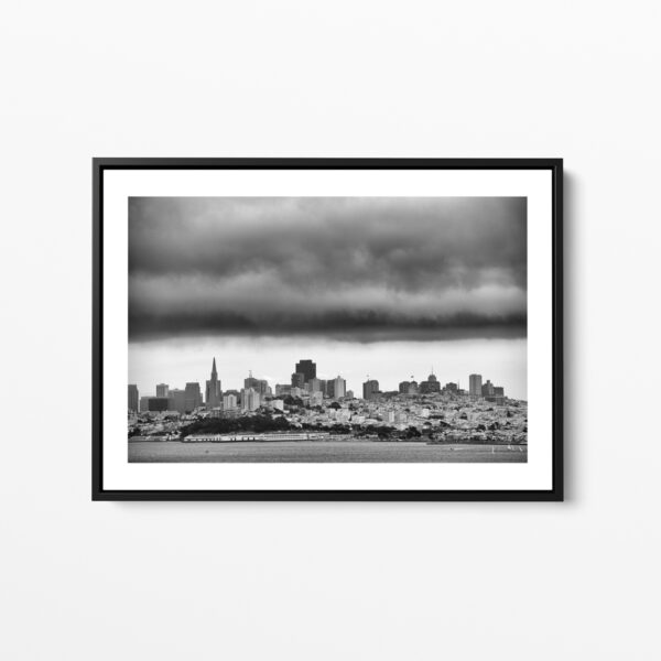 Cloudy San Francisco bay framed print photo Sebastien Desnoulez photographe auteur