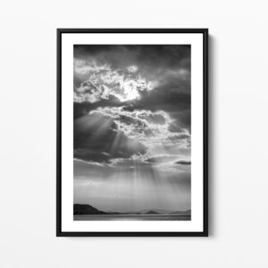 Greek coast and clouds 2 framed print photo Sebastien Desnoulez photographe auteur