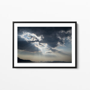 Greek coast and clouds framed print photo Sebastien Desnoulez photographe auteur